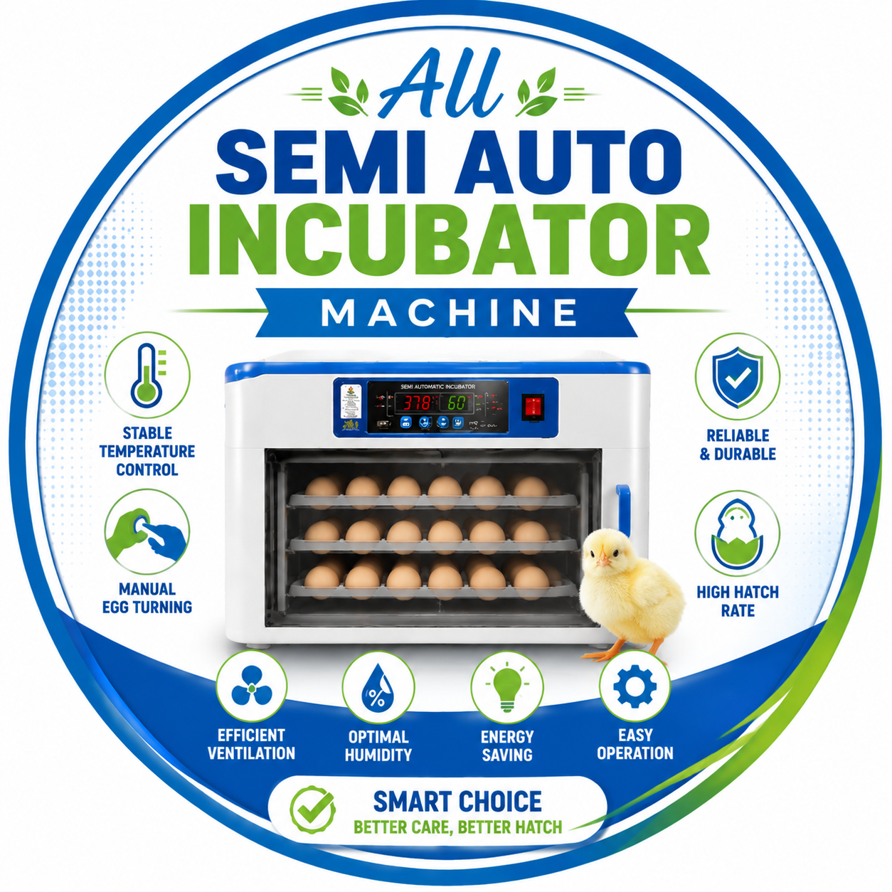 All Semi Auto Incubator Machine