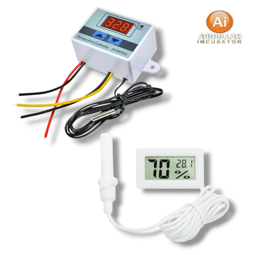 W-3001 AC-220V Digital Temperature Controller Humidity Meter Hydrometer Digital 2 Combo Pack