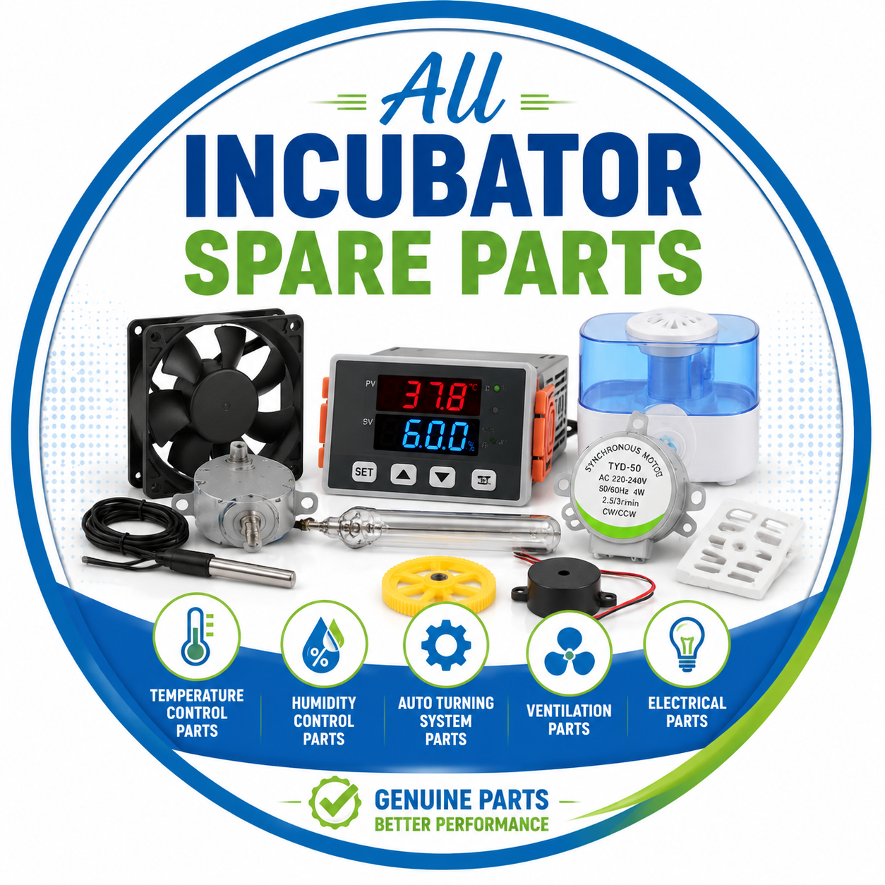 All Incubator Spare Parts